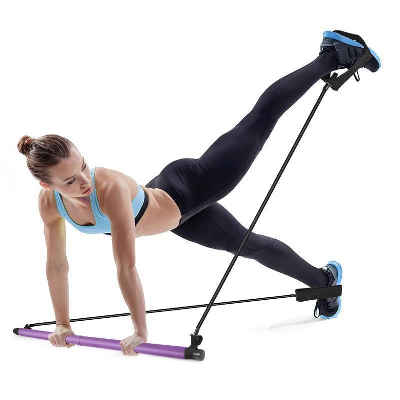 RedFit Pro™ - Barre de Pilates portable avec bandes de résistance régl –  Redfitpro